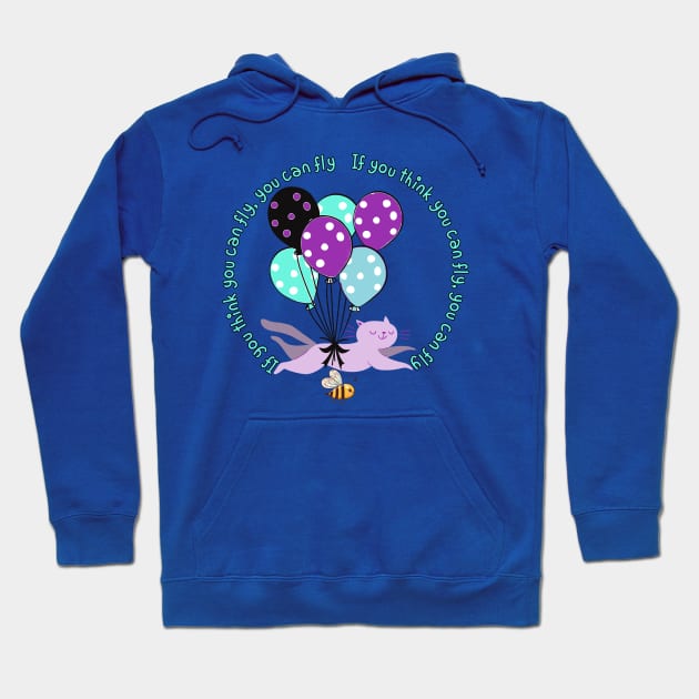 if you think you can fly, you can fly Hoodie by zzzozzo